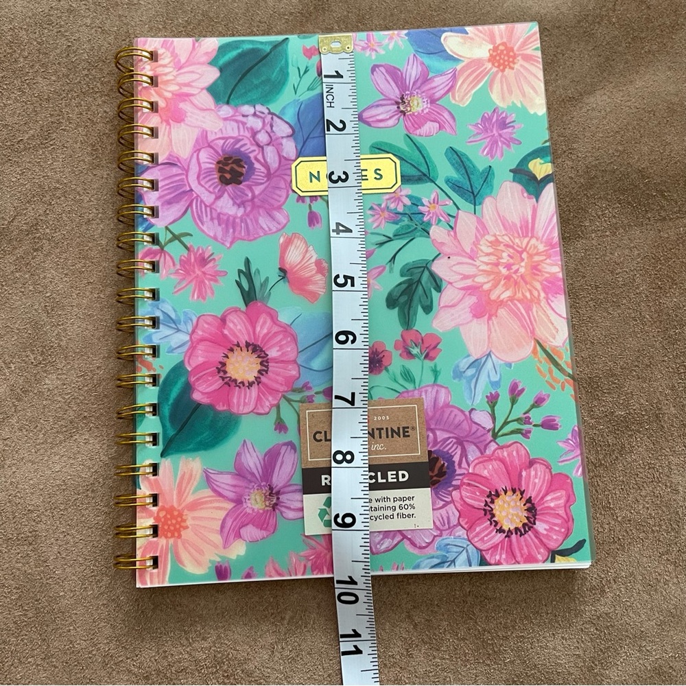Clementine Paper Inc Floral Spiral Notebook Journal Recycled Lined Bundle of 3 - Picture 11 of 16